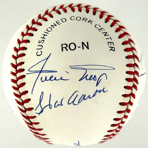 3,000 Hit Club Signed Baseball 9 Sigs Willie Mays Hank Aaron Stan Musial JSA COA