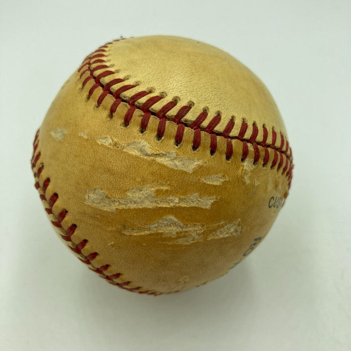 Al Barlick Signed Vintage Official National League Feeney Baseball