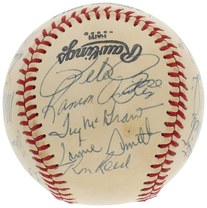 1980 Philadelphia Phillies World Series Champs Team Signed Baseball JSA COA