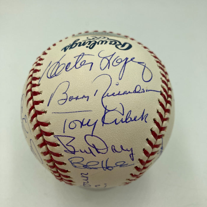 1961 New York Yankees World Series Champs Team Signed Baseball