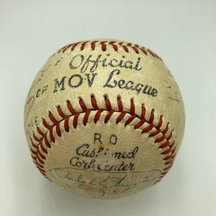 1953 Decatur Commodores Minor League Champions Team Signed Baseball JSA COA RARE