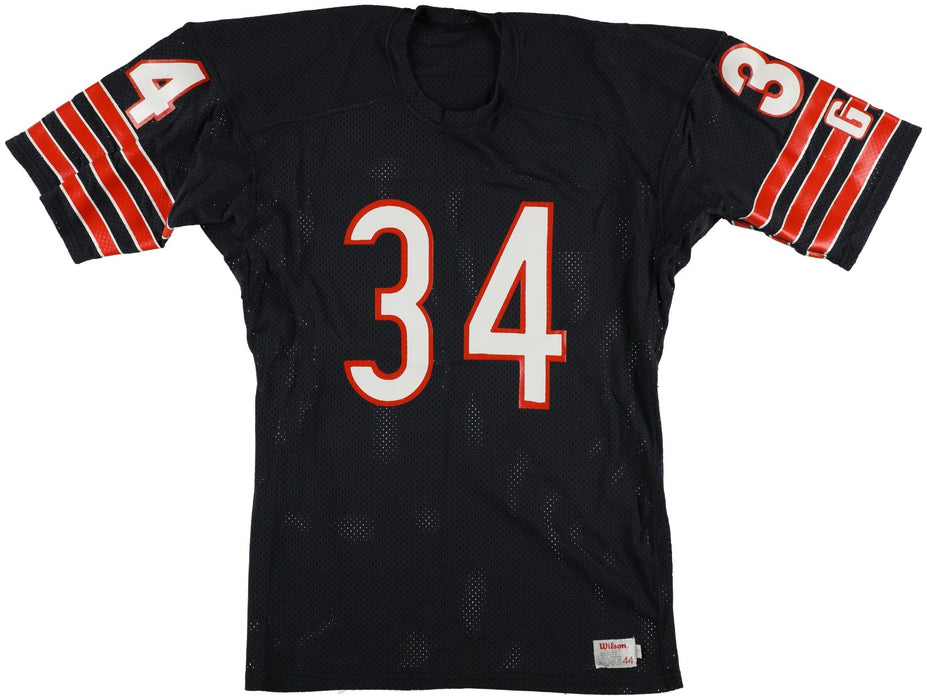Walter Payton Signed Chicago Bears Wilson Game Model Jersey Beckett COA