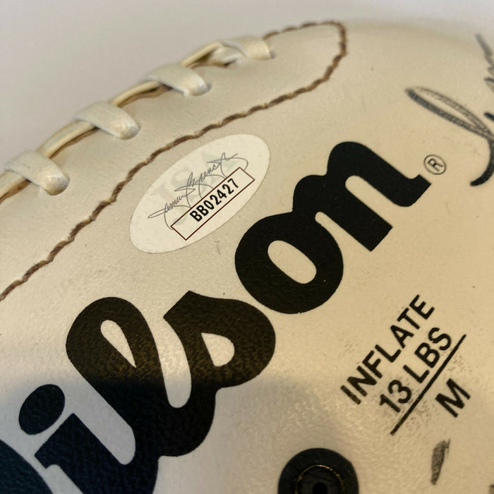 Quarterback Legends Multi Signed Football Johnny Unitas Sonny Jurgensen JSA COA