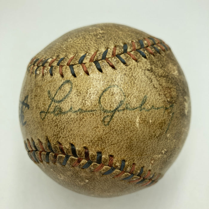 Babe Ruth & Lou Gehrig Dual Signed 1927 Official American League Baseball JSA