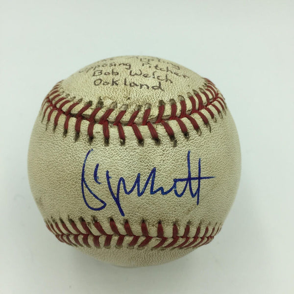 George Brett Signed Game Used Actual 2,750th Career Hit June 28,1991 PSA DNA COA