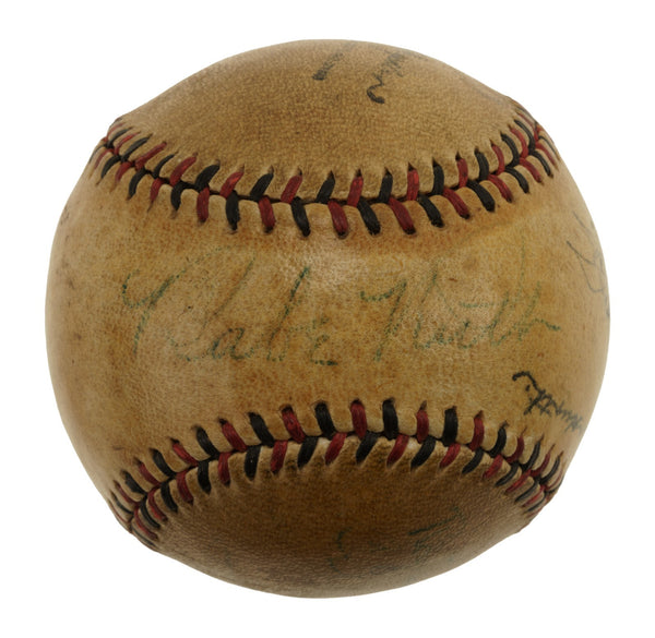 1932 World Series Game Used Signed Baseball Babe Ruth Called Shot JSA COA