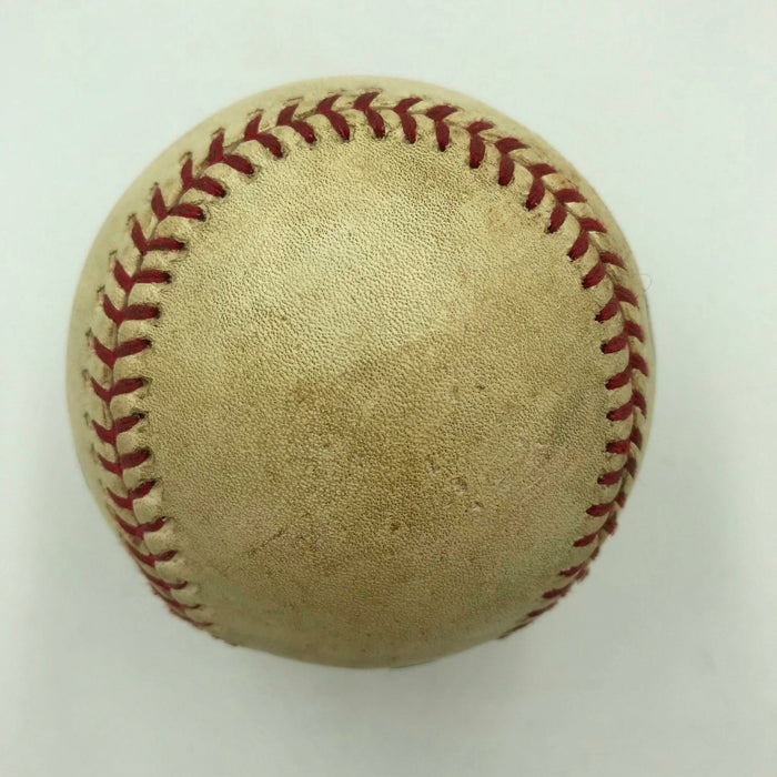 2001 World Series Game 1 Game Used Baseball Signed By Curt Schilling Steiner COA