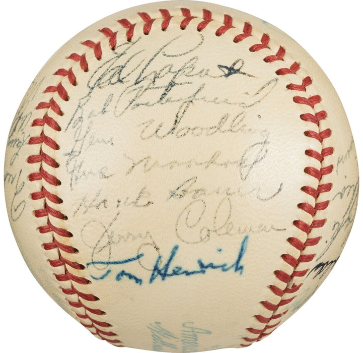 1949 New York Yankees World Series Champs Team Signed Baseball PSA DNA & Beckett