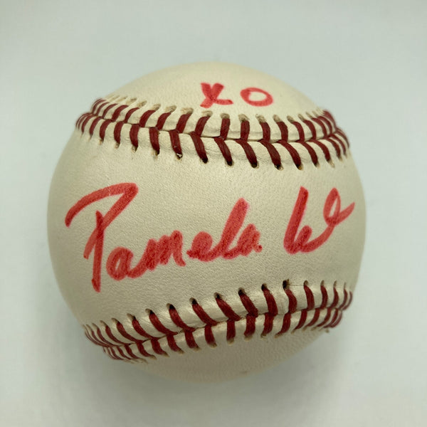 Pamela Anderson Signed Autographed Baseball