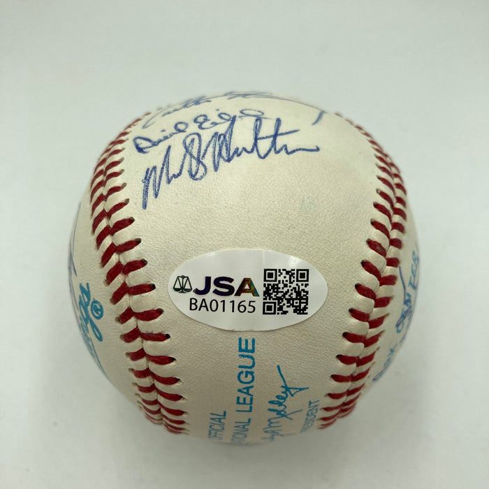 Derek Jeter Mariano Rivera Pre Rookie 1995 Columbus Clippers Signed Baseball JSA