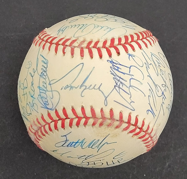 Kirby Puckett 1996 Minnesota Twins Team Signed Baseball JSA COA