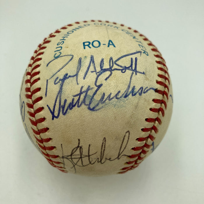 1991 Minnesota Twins World Series Champs Team Signed Baseball JSA COA