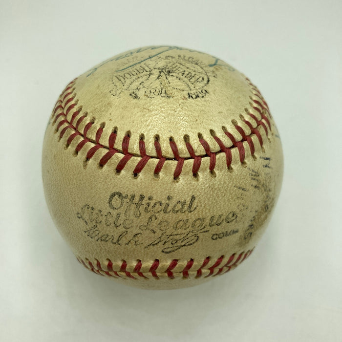 Alex Pompez Willie Mays 1955 Negro League All Star Game Signed Baseball PSA DNA