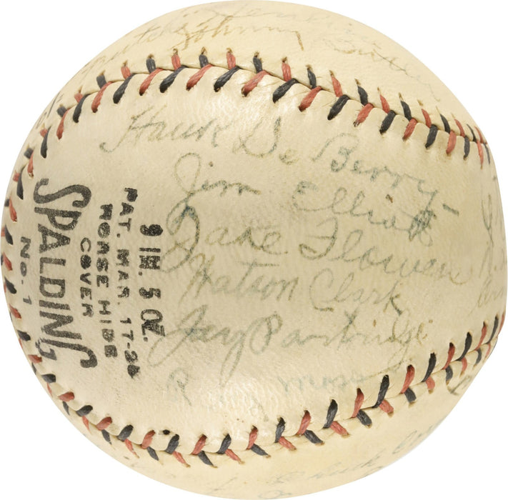 1927 Dodgers Team Signed Baseball Wilbert Robinson Max Carey Dazzy Vance PSA DNA