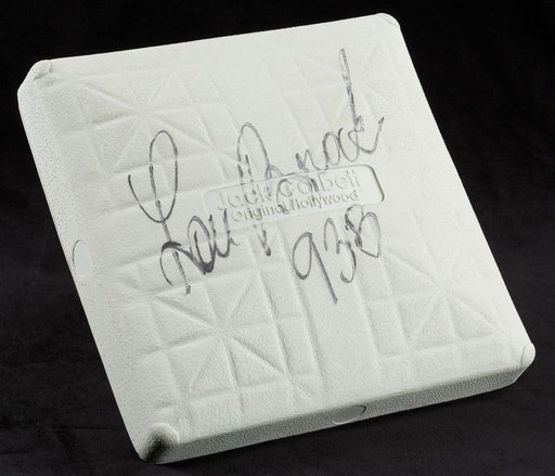 Lou Brock "938 Steals" Signed Authentic Full Size Stadium Base With Beckett COA