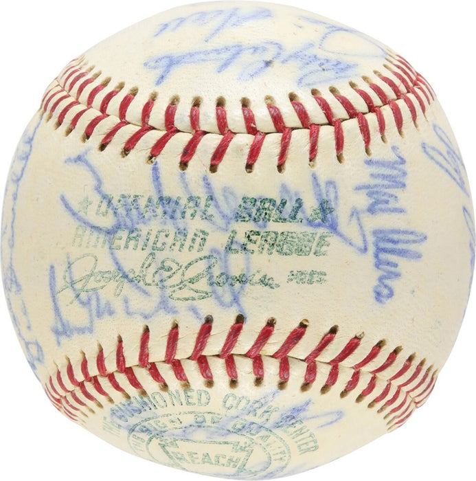 1965 All Star Game American League Team Signed Baseball Elston Howard