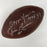 Jim Brown Leroy Kelly Paul Warfield Cleveland Browns HOF Signed Football JSA COA