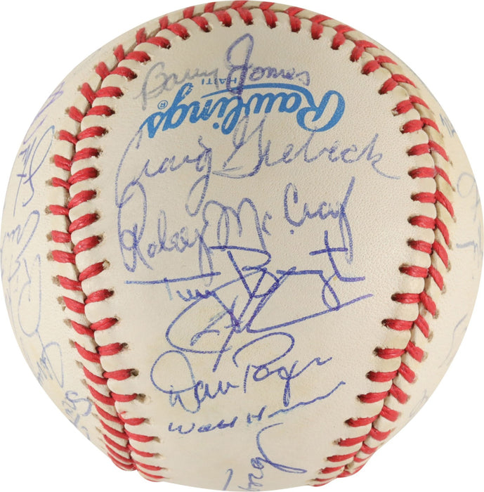1990 Chicago White Sox Team-Signed Baseball Frank Thomas Rookie Sammy Sosa PSA