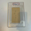 George Sisler Signed Autographed Large Index Card PSA DNA Graded GEM MINT 10
