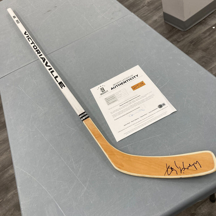 Wayne Gretzky Signed Game Model Hockey Stick Beckett COA