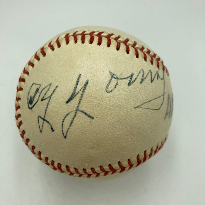 Beautiful Cy Young Signed Autographed Baseball JSA COA