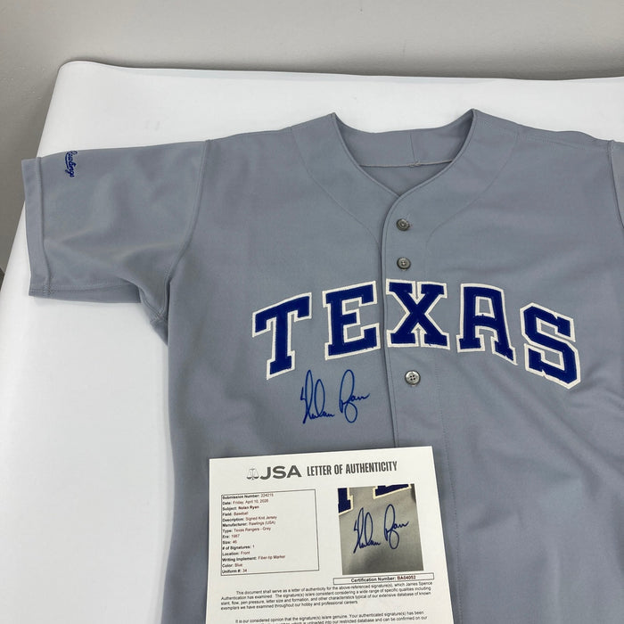 Nolan Ryan Signed Authentic 1987 Texas Rangers Game Model Rawlings Jersey JSA