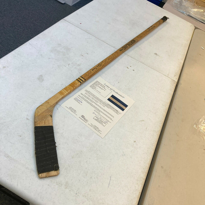 1964-65 Detroit Red Wings Team-Signed Paul Henderson Game Used Stick JSA COA