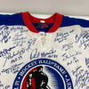 Incredible NHL Hockey Hall Of Fame Multi Signed Jersey 66 Signatures JSA COA