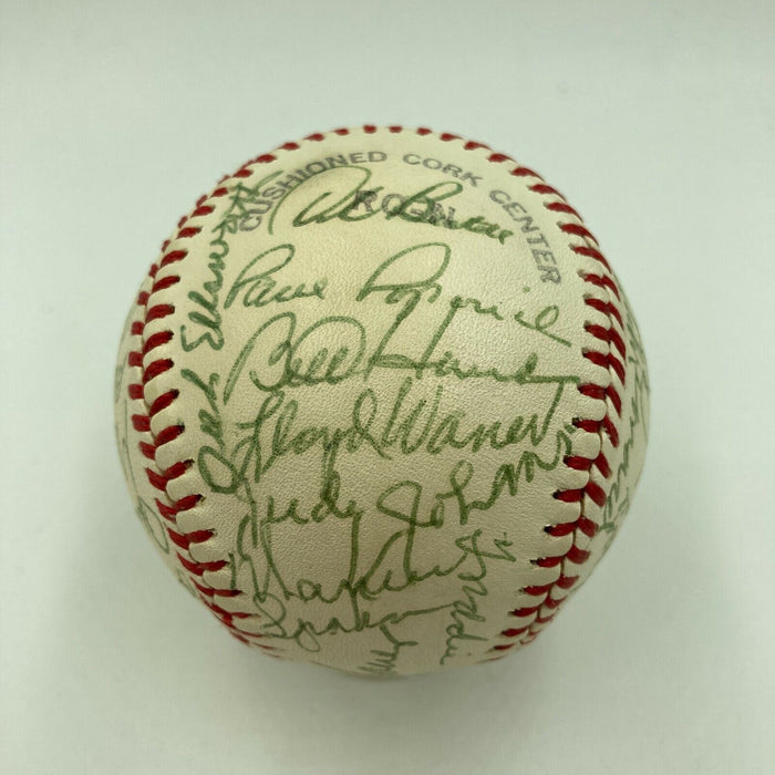 Chicago Cubs Legends Signed Baseball W/ Freddie Lindstrom Lloyd Waner Averill
