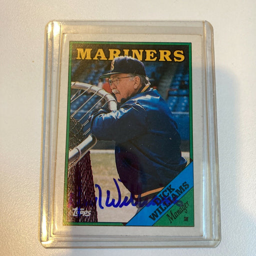 1988 Topps Dick Williams Signed Autographed Baseball Card
