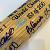 2000 NY Yankees WS Champs Team Signed Bat Derek Jeter Mariano Rivera JSA COA