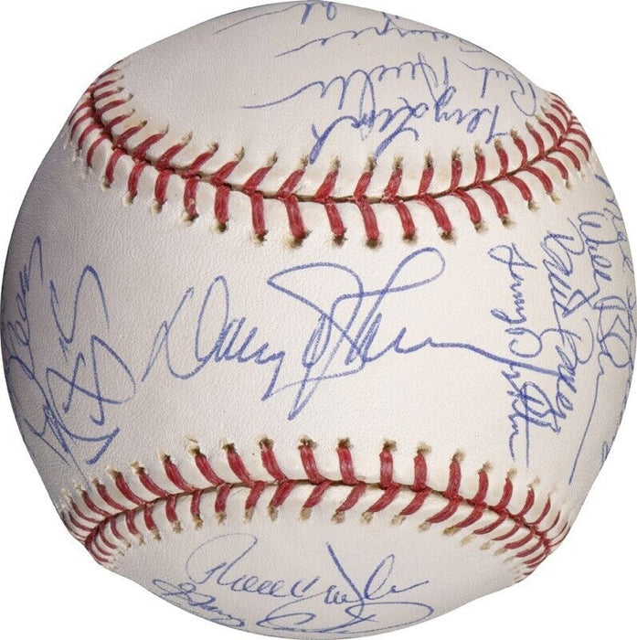 1986 New York Mets World Series Champs Team Signed W.S. Baseball Steiner COA