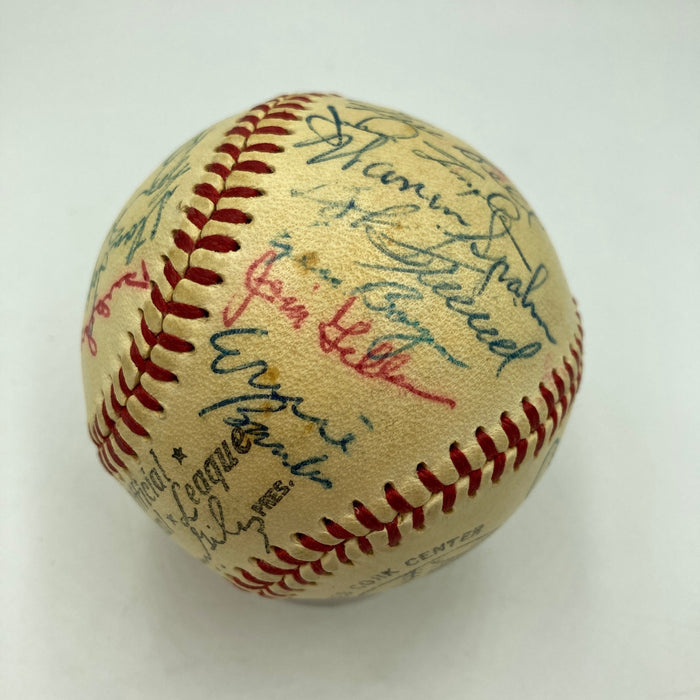 1956 All Star Game Team Signed Baseball Willie Mays Hank Aaron 30 Sigs