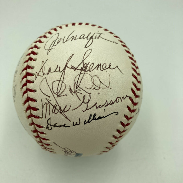 Willie Mays 1954 New York Giants World Series Champs Team Signed Baseball JSA