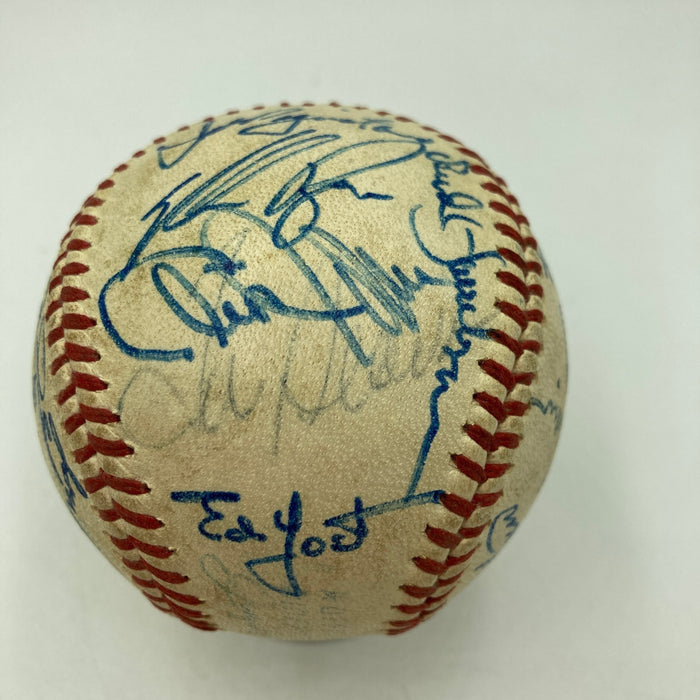 1969 New York Mets WS Champs Signed Baseball Gil Hodges Nolan Ryan Seaver JSA