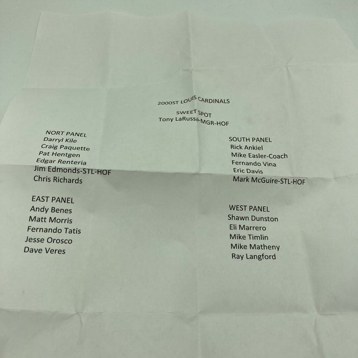 2000 St. Louis Cardinals Team Signed Baseball 22 Sigs Mark McGwire PSA DNA COA