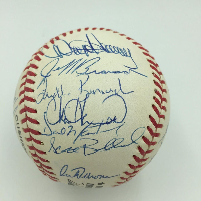 1992 Cincinnati Reds Team Signed National League Baseball Barry Larkin JSA COA