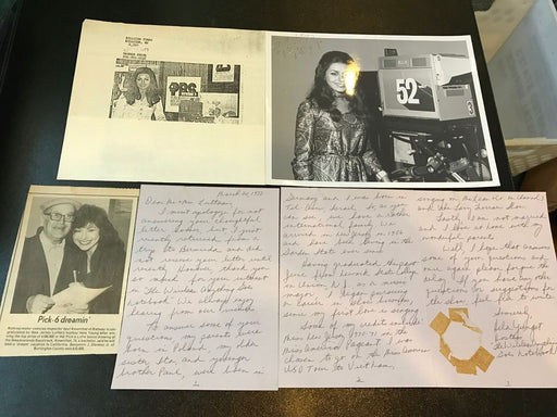Rare Hela Young New Jersey Lotto Signed Photo + Long Handwritten Letter