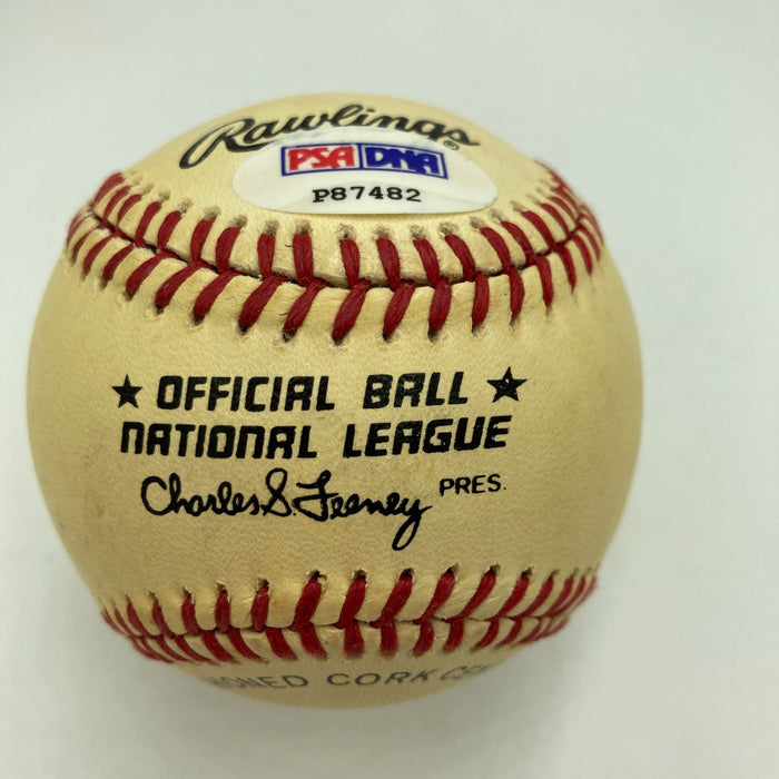 Dwight Doc Gooden Rookie Signed Official National League Baseball PSA DNA COA