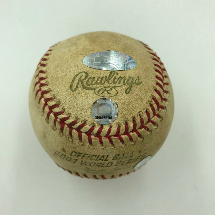 2001 World Series Game 1 Game Used Baseball Signed By Curt Schilling Steiner COA