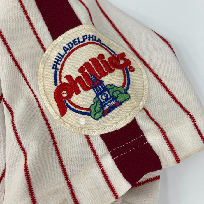 Willie Hernandez Shane Rawley Game Used Philadelphia Phillies Jersey MEARS A10