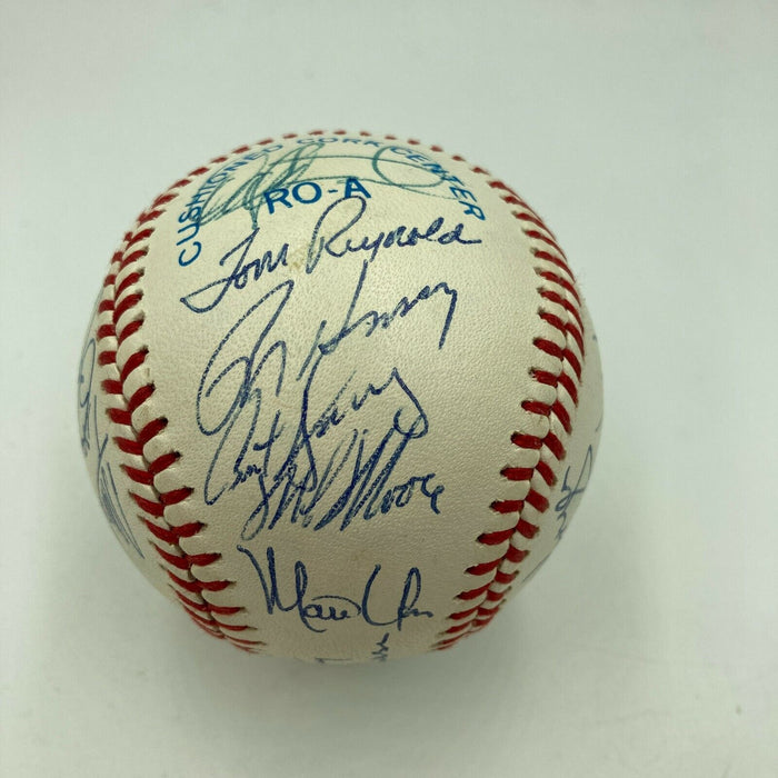 1989 Oakland A's World Series Champs Team Signed W.S. Baseball JSA COA