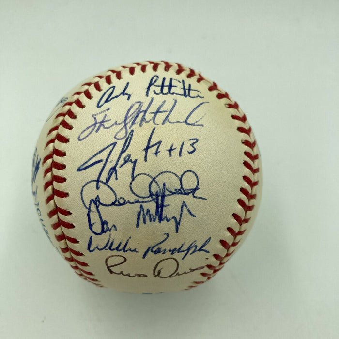 Derek Jeter Mariano Rivera Core Four Rookie 1995 Yankees Signed Baseball JSA