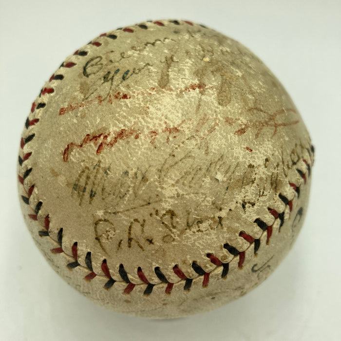 1923 Pittsburgh Pirates Team Signed Baseball Max Carey Rabbit Manville PSA DNA