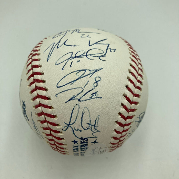 2018 Los Angeles Dodgers NL Champs Team Signed World Series Baseball JSA COA
