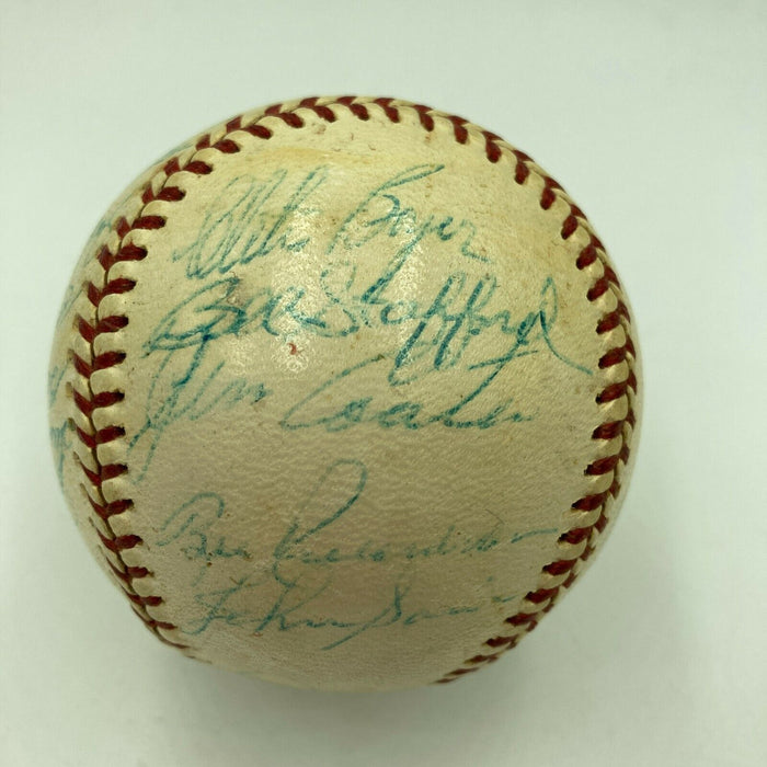 1961 New York Yankees W.S. Champs Team Signed Baseball Mickey Mantle Maris PSA