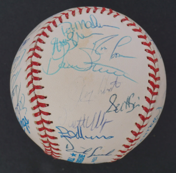 1995 Minnesota Twins Team Signed American League Baseball Beckett Kirby Puckett