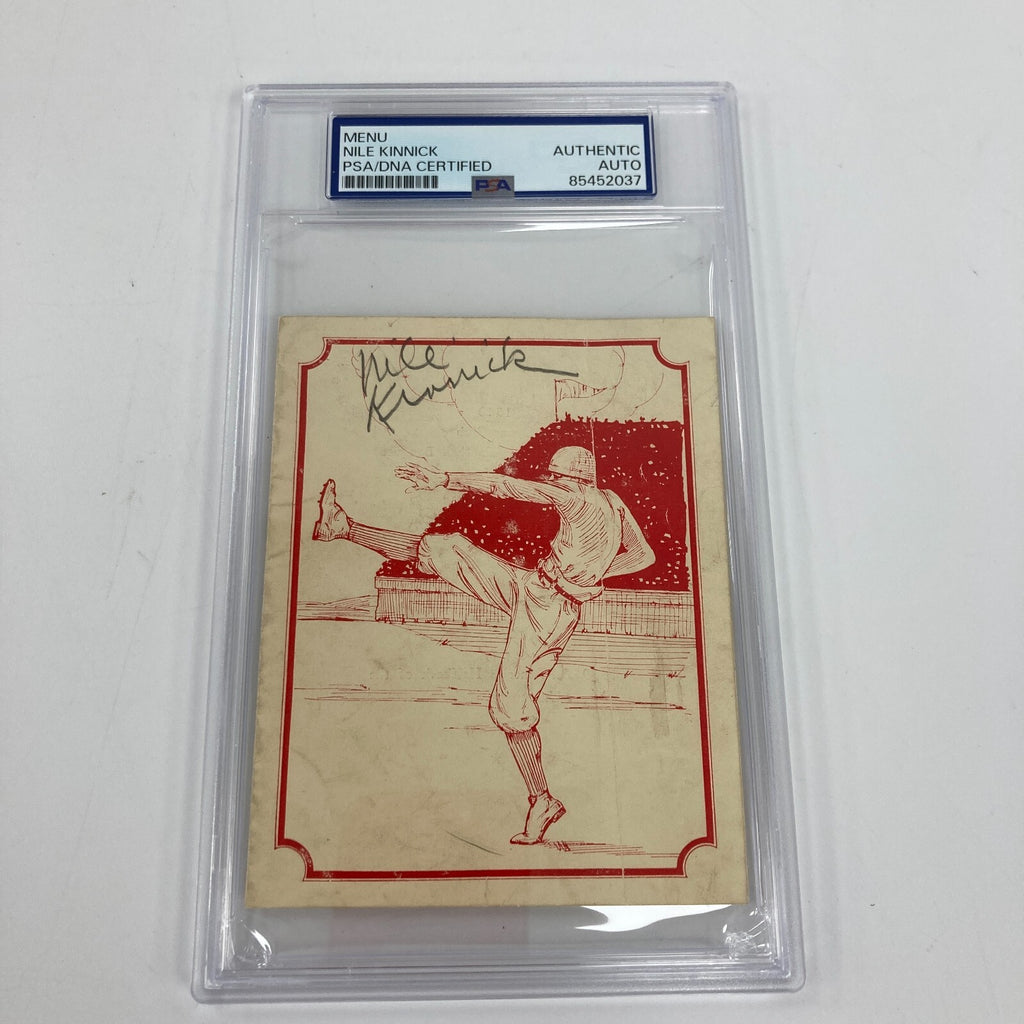 Nile Kinnick Signed 1940 Football Card Photo PSA DNA Heisman