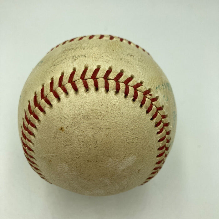 Roger Maris 60th Home Run Signed Game Used Baseball Ties Babe Ruth PSA DNA COA