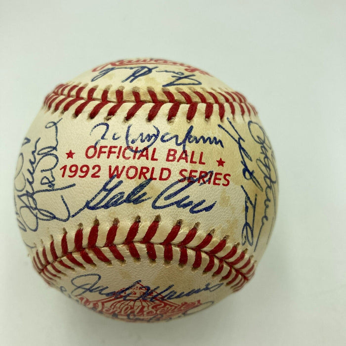 1992 Toronto Blue Jays World Series Champs Team Signed W.S. Baseball JSA COA